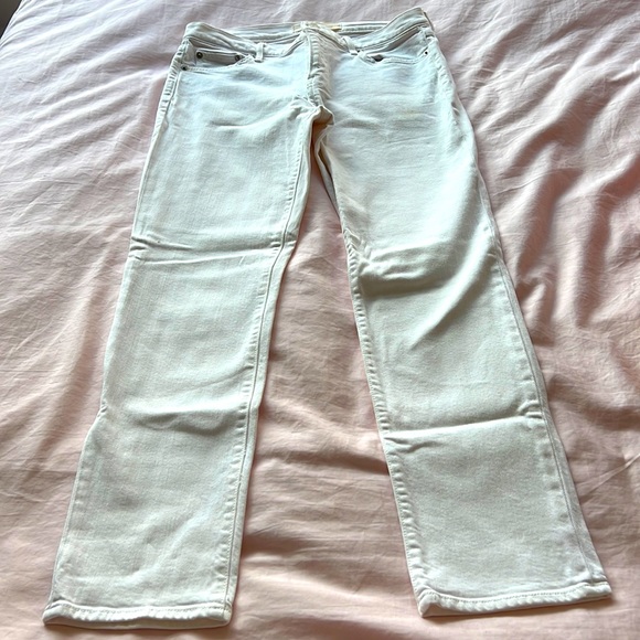 Gap Real Straight Jeans White 27S - Picture 1 of 3